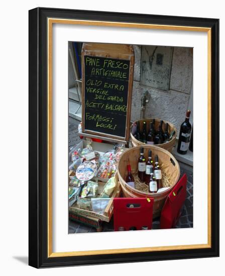 Wine and Cheese Shop, Lake Garda, Bardolino, Italy-Lisa S^ Engelbrecht-Framed Photographic Print