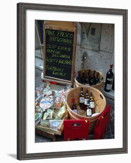 Wine and Cheese Shop, Lake Garda, Bardolino, Italy-Lisa S^ Engelbrecht-Framed Photographic Print