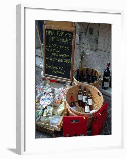 Wine and Cheese Shop, Lake Garda, Bardolino, Italy-Lisa S^ Engelbrecht-Framed Photographic Print