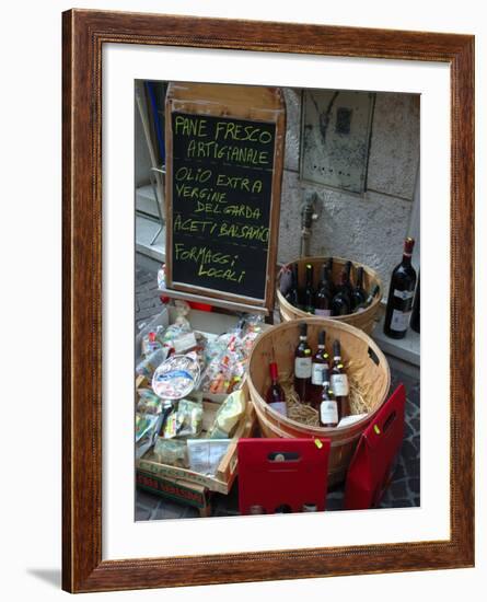 Wine and Cheese Shop, Lake Garda, Bardolino, Italy-Lisa S^ Engelbrecht-Framed Photographic Print