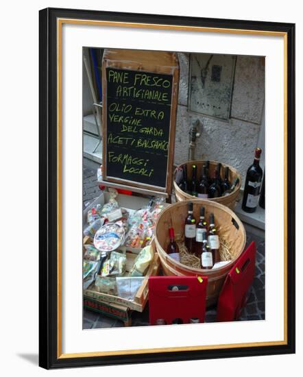 Wine and Cheese Shop, Lake Garda, Bardolino, Italy-Lisa S^ Engelbrecht-Framed Photographic Print