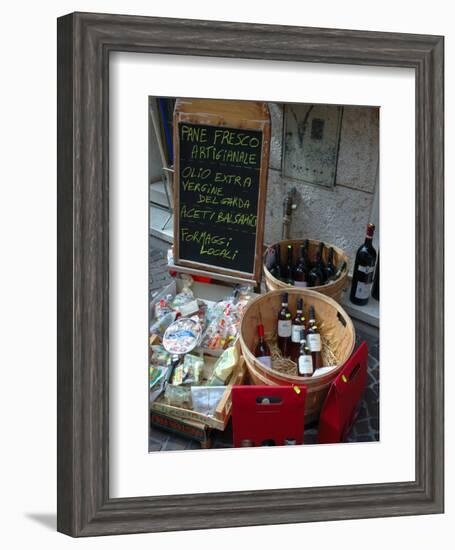 Wine and Cheese Shop, Lake Garda, Bardolino, Italy-Lisa S^ Engelbrecht-Framed Photographic Print