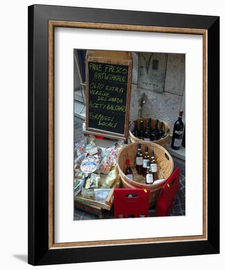 Wine and Cheese Shop, Lake Garda, Bardolino, Italy-Lisa S^ Engelbrecht-Framed Photographic Print