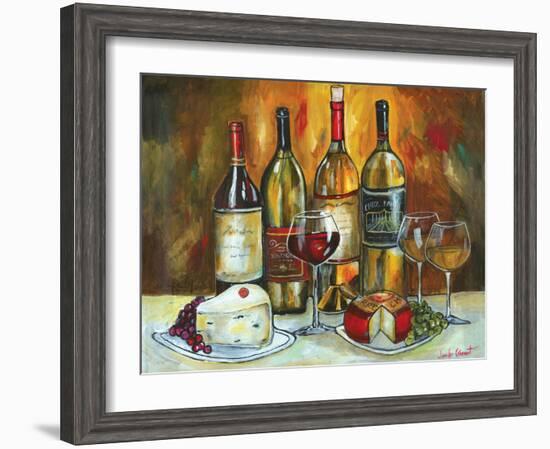 Wine and Cheese-Jennifer Garant-Framed Giclee Print