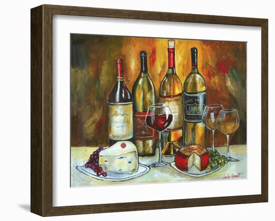 Wine and Cheese-Jennifer Garant-Framed Giclee Print