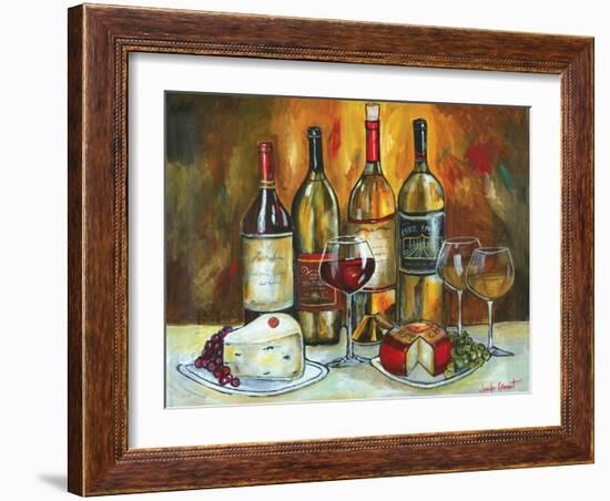 Wine and Cheese-Jennifer Garant-Framed Giclee Print