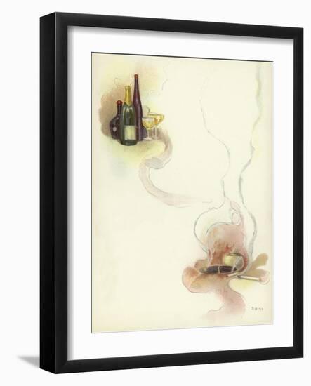 Wine and Cigars at the Savoy Hotel-Dudley Hardy-Framed Giclee Print