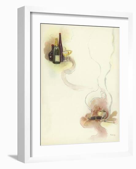 Wine and Cigars at the Savoy Hotel-Dudley Hardy-Framed Giclee Print