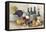 Wine and Fruit I v2 Light-Albena Hristova-Framed Stretched Canvas