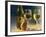 Wine and Glasses Behind Frosted Glass-Mitch Diamond-Framed Photographic Print