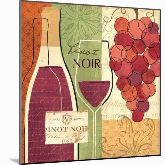 Wine and Grapes I-Veronique Charron-Mounted Art Print