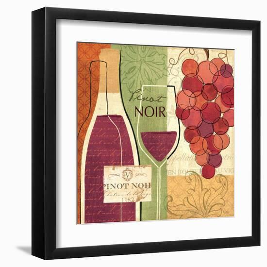 Wine and Grapes I-Veronique Charron-Framed Art Print