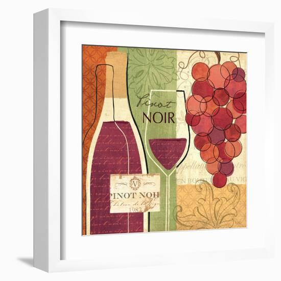 Wine and Grapes I-Veronique Charron-Framed Art Print