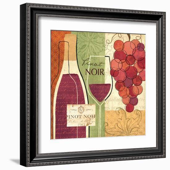 Wine and Grapes I-Veronique Charron-Framed Art Print