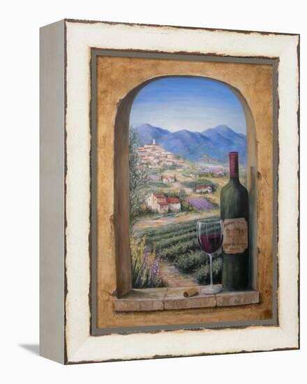 Wine and Lavender-Marilyn Dunlap-Framed Stretched Canvas