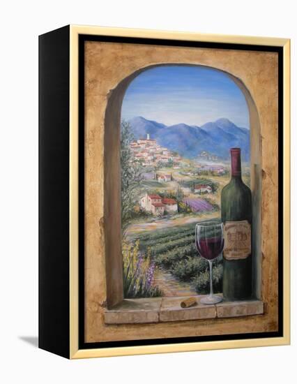 Wine and Lavender-Marilyn Dunlap-Framed Stretched Canvas