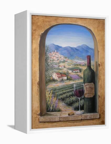 Wine and Lavender-Marilyn Dunlap-Framed Stretched Canvas