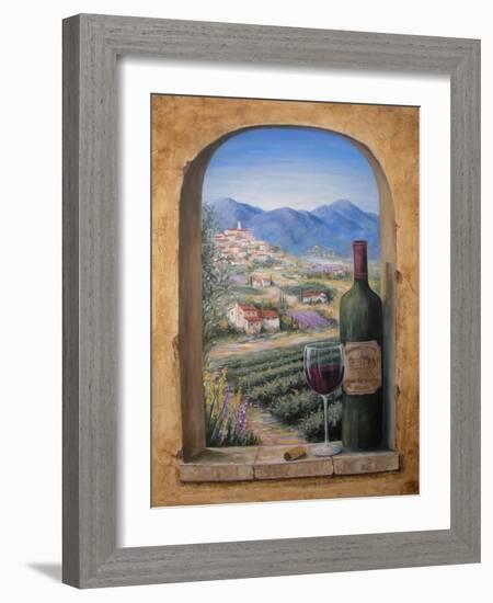 Wine and Lavender-Marilyn Dunlap-Framed Art Print