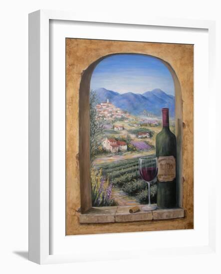 Wine and Lavender-Marilyn Dunlap-Framed Art Print