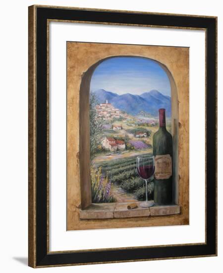 Wine and Lavender-Marilyn Dunlap-Framed Art Print