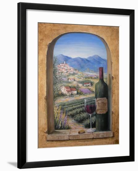 Wine and Lavender-Marilyn Dunlap-Framed Art Print