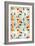 Wine and Martini Glass Pattern-Lantern Press-Framed Premium Giclee Print