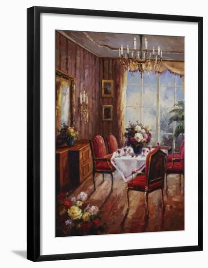 Wine Apertif Salon-Foxwell-Framed Art Print