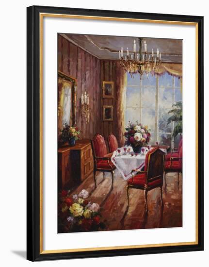 Wine Apertif Salon-Foxwell-Framed Art Print