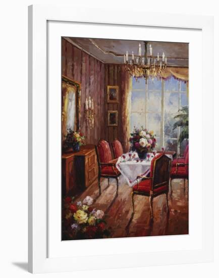 Wine Apertif Salon-Foxwell-Framed Art Print