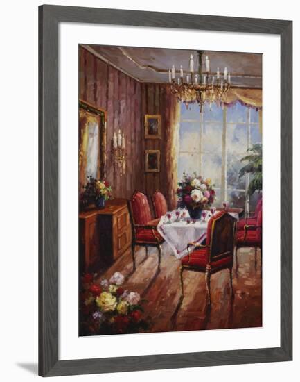 Wine Apertif Salon-Foxwell-Framed Art Print