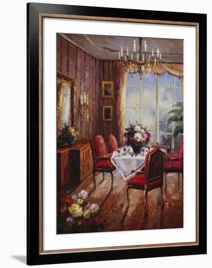 Wine Apertif Salon-Foxwell-Framed Art Print