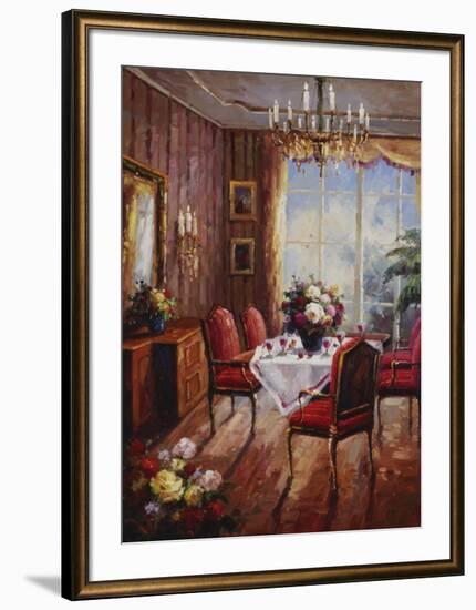 Wine Apertif Salon-Foxwell-Framed Art Print