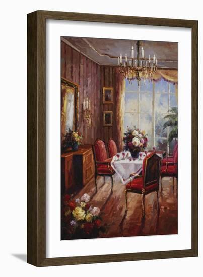 Wine Apertif Salon-Foxwell-Framed Art Print