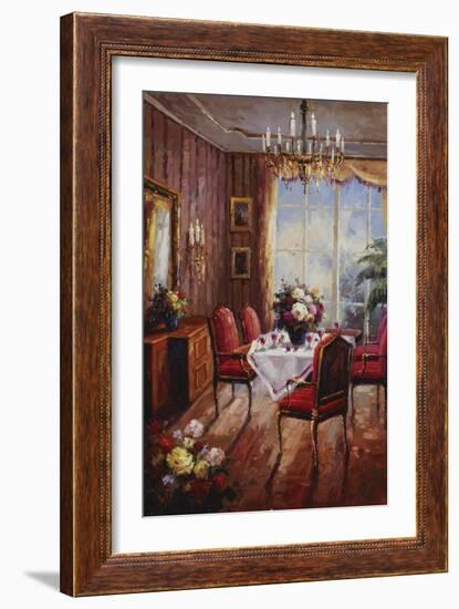 Wine Apertif Salon-Foxwell-Framed Art Print