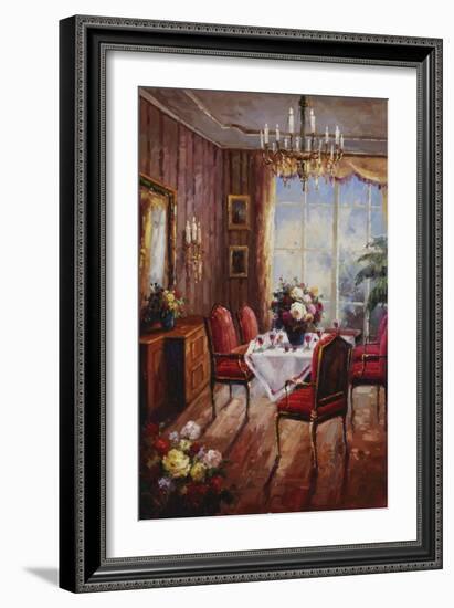 Wine Apertif Salon-Foxwell-Framed Art Print