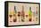 Wine Bottle and Glass Group Geometric-Lantern Press-Framed Stretched Canvas