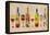 Wine Bottle and Glass Group Geometric-Lantern Press-Framed Stretched Canvas