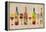 Wine Bottle and Glass Group Geometric-Lantern Press-Framed Stretched Canvas