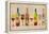 Wine Bottle and Glass Group Geometric-Lantern Press-Framed Stretched Canvas