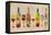 Wine Bottle and Glass Group Geometric-Lantern Press-Framed Stretched Canvas