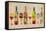 Wine Bottle and Glass Group Geometric-Lantern Press-Framed Stretched Canvas