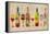 Wine Bottle and Glass Group Geometric-Lantern Press-Framed Stretched Canvas