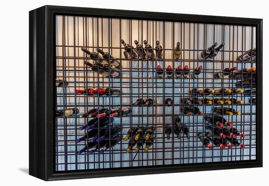 Wine Bottles, Reykjavik, Iceland-null-Framed Premier Image Canvas