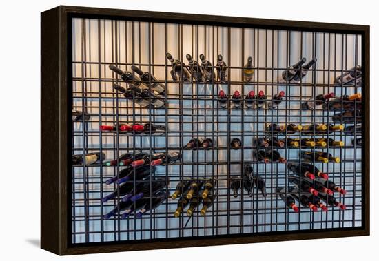 Wine Bottles, Reykjavik, Iceland-null-Framed Premier Image Canvas