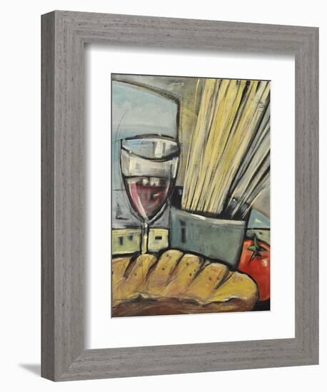 Wine Bread and Pasta-Tim Nyberg-Framed Premium Giclee Print