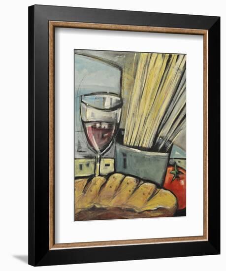 Wine Bread and Pasta-Tim Nyberg-Framed Premium Giclee Print