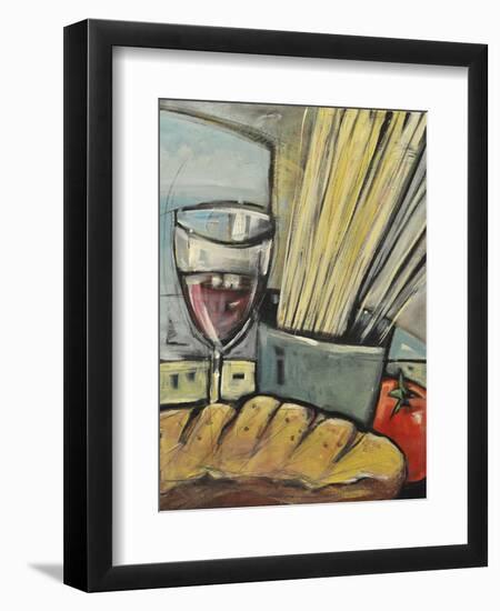 Wine Bread and Pasta-Tim Nyberg-Framed Premium Giclee Print