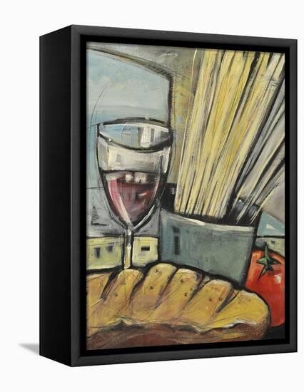 Wine Bread and Pasta-Tim Nyberg-Framed Premier Image Canvas