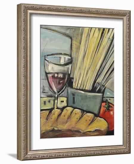 Wine Bread and Pasta-Tim Nyberg-Framed Giclee Print