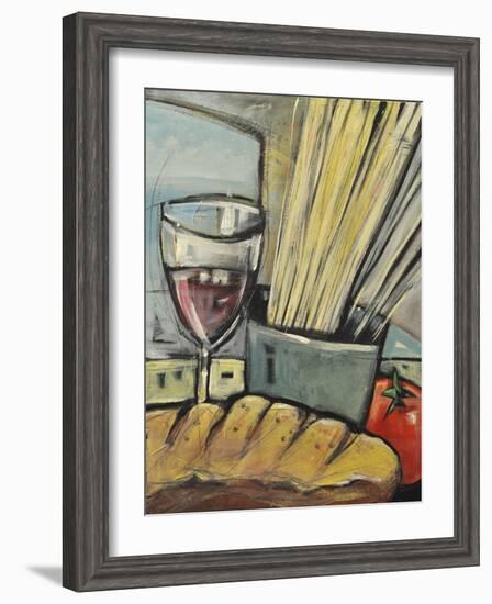 Wine Bread and Pasta-Tim Nyberg-Framed Giclee Print